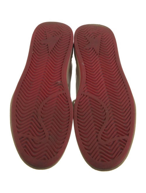 Golden Goose Leather Printed Sneakers