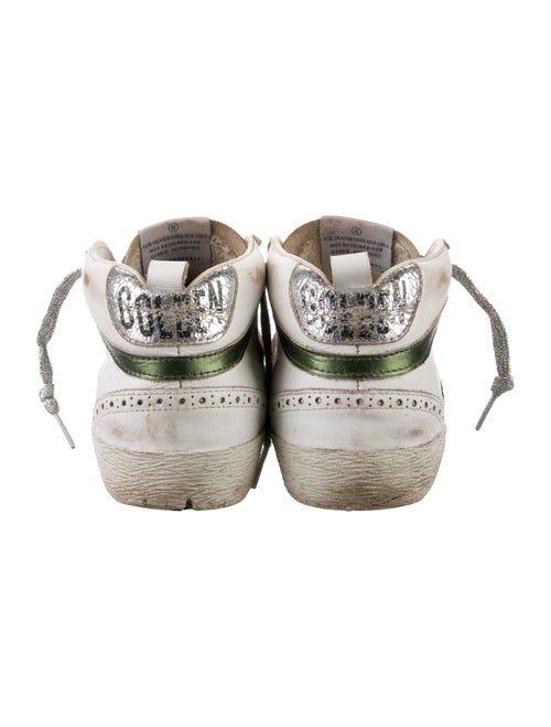 Golden Goose Leather Printed Athletic Sneakers