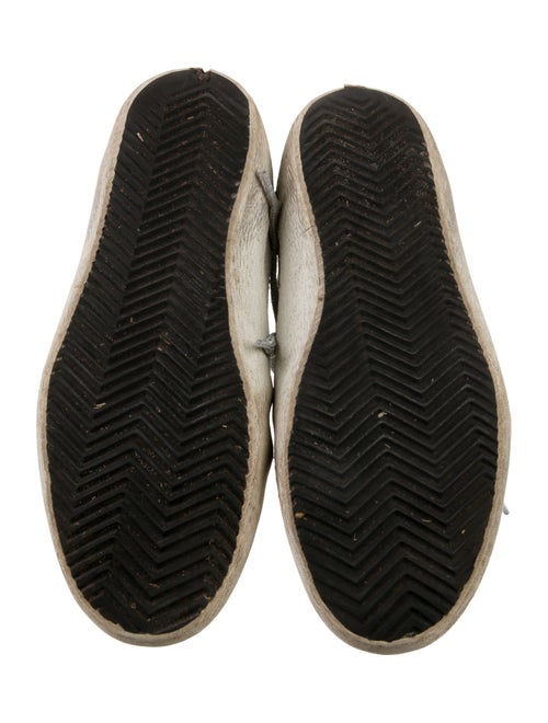 Golden Goose Leather Printed Athletic Sneakers