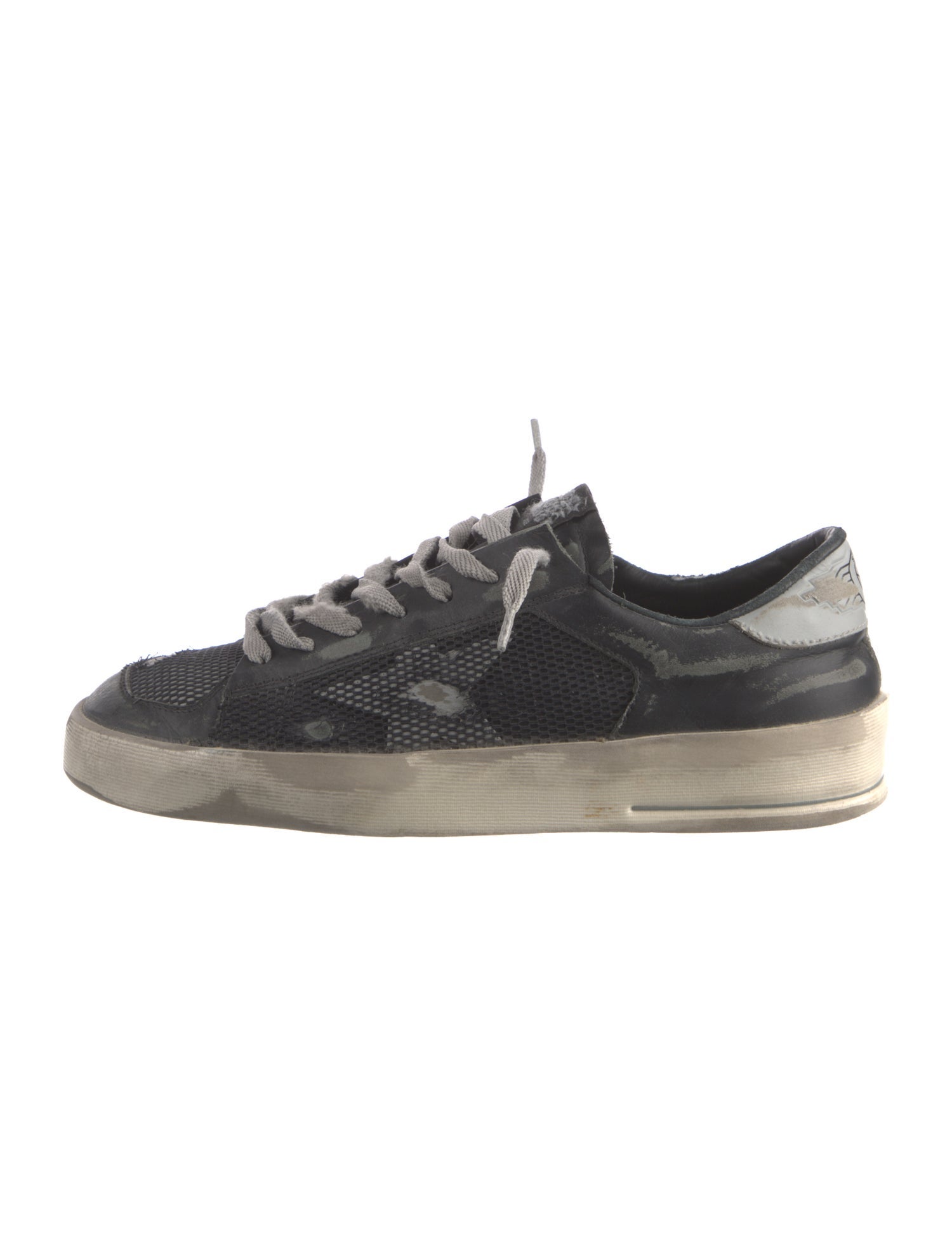 Golden Goose Leather Mesh Accents Sneakers