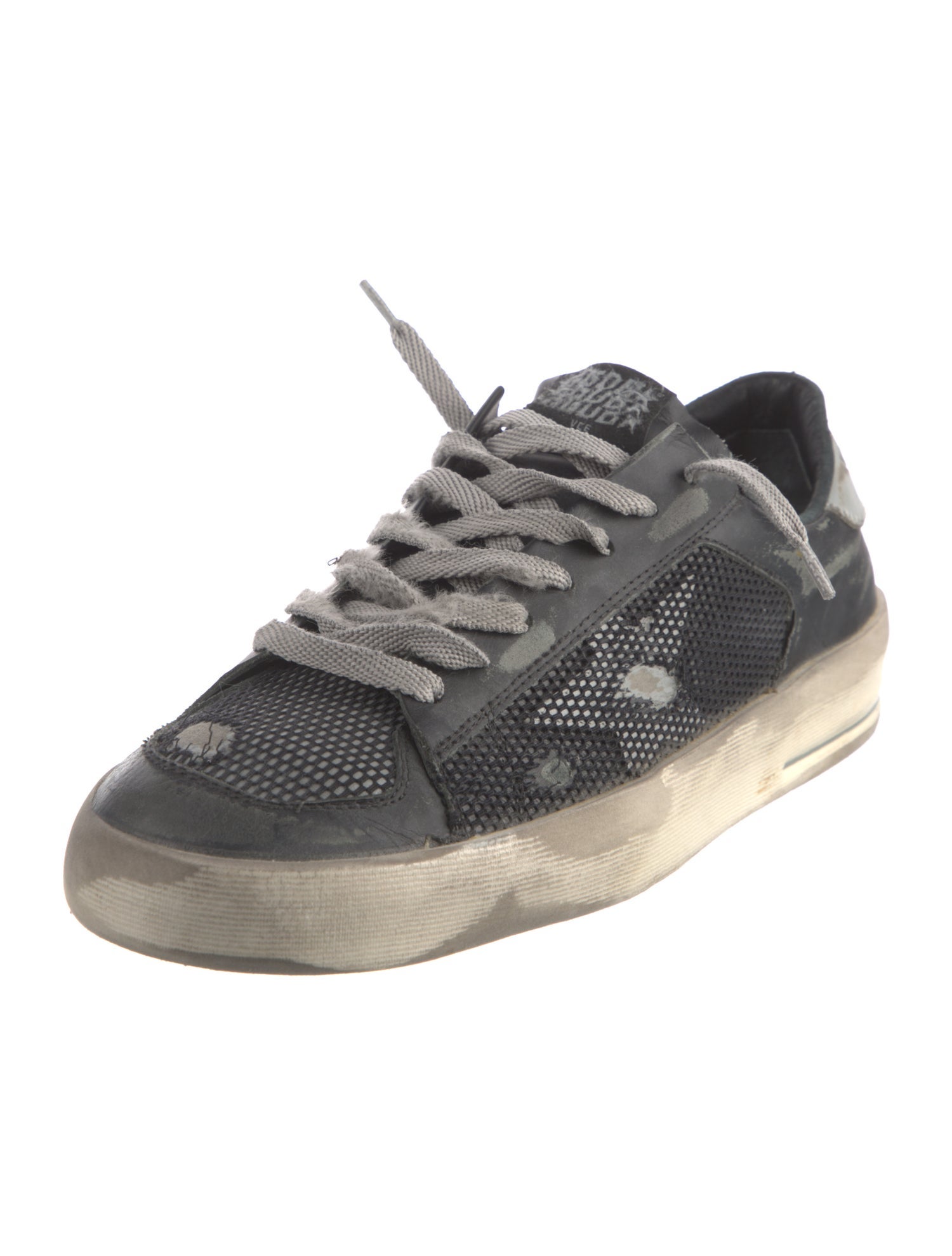 Golden Goose Leather Mesh Accents Sneakers