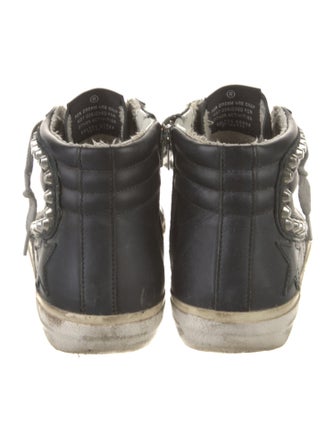 Golden Goose Leather Distressed Accents Sneakers