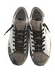 Golden Goose Leather Colorblock Pattern Sneakers
