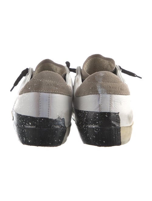 Golden Goose Leather Colorblock Pattern Sneakers