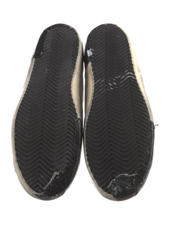 Golden Goose Leather Colorblock Pattern Sneakers