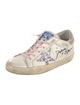 Golden Goose Leather Printed Sneakers