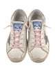 Golden Goose Leather Printed Sneakers