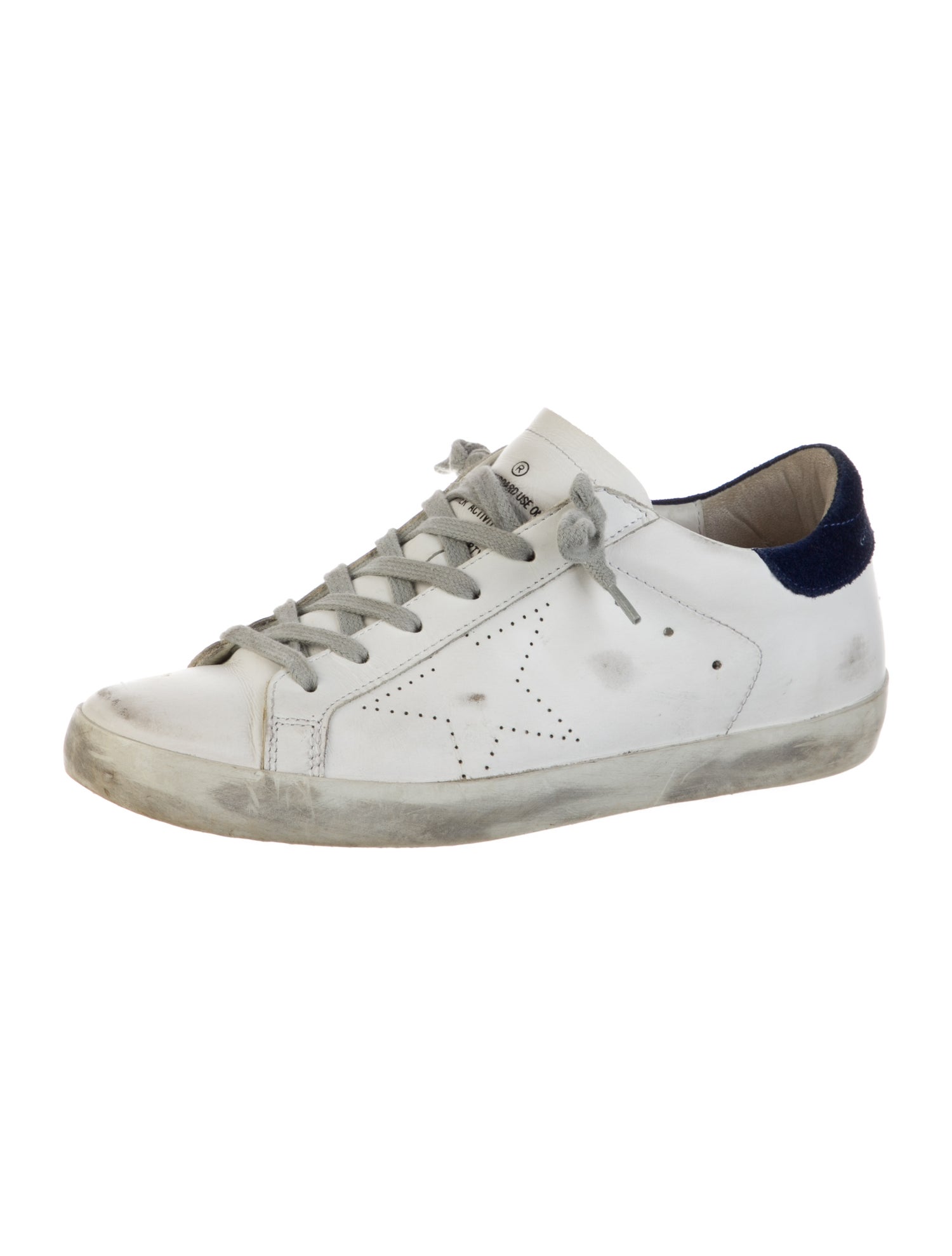 Golden Goose Leather Distressed Accents Sneakers