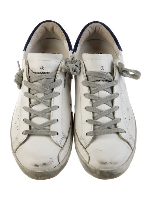 Golden Goose Leather Distressed Accents Sneakers