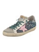 Golden Goose Glitter Printed Sneakers