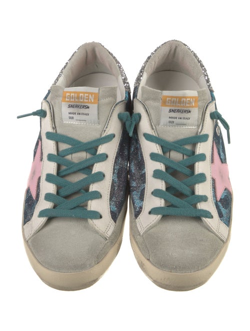 Golden Goose Glitter Printed Sneakers