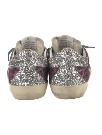 Golden Goose Glitter Printed Sneakers