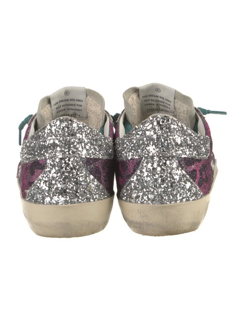 Golden Goose Glitter Printed Sneakers