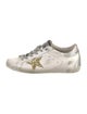 Golden Goose Leather Glitter Accents Sneakers