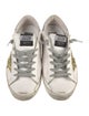 Golden Goose Leather Glitter Accents Sneakers