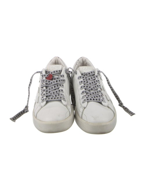 Golden Goose Leather Crystal Embellishments Sneakers