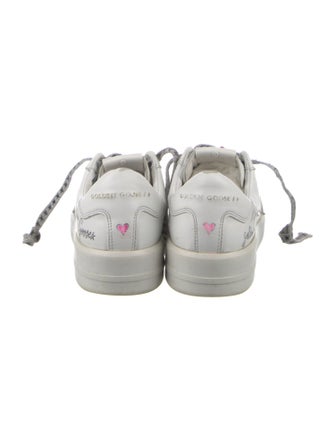 Golden Goose Leather Crystal Embellishments Sneakers