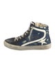 Golden Goose Denim Printed Sneakers
