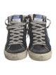 Golden Goose Denim Printed Sneakers