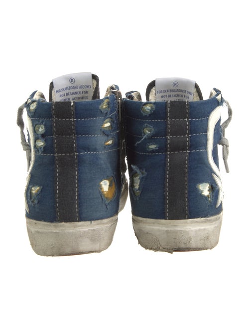Golden Goose Denim Printed Sneakers