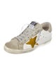 Golden Goose Leather Colorblock Pattern Sneakers