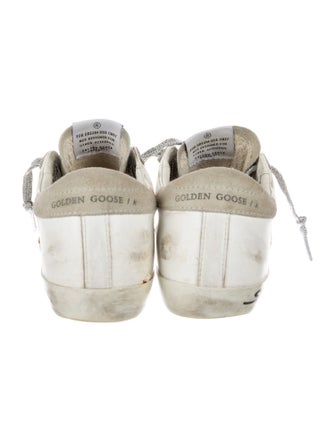 Golden Goose Leather Colorblock Pattern Sneakers