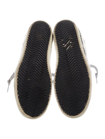 Golden Goose Leather Colorblock Pattern Sneakers