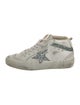 Golden Goose Leather Glitter Accents Sneakers