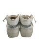 Golden Goose Leather Glitter Accents Sneakers