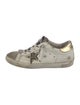 Golden Goose Leather Printed Sneakers