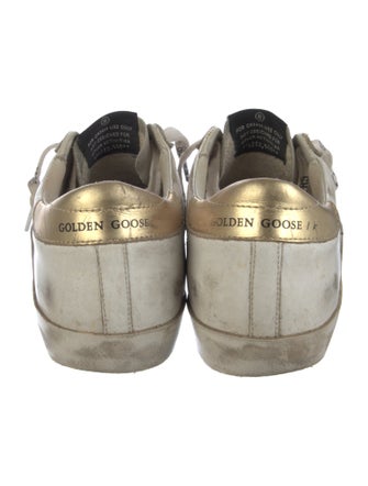 Golden Goose Leather Printed Sneakers