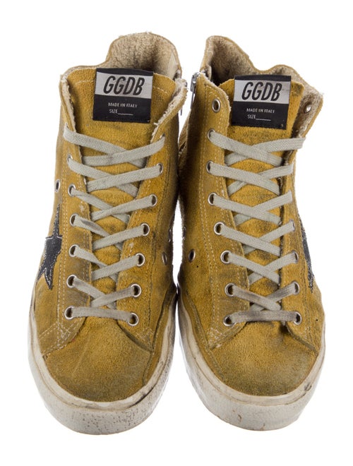 Golden Goose Suede Distressed Accents Sneakers