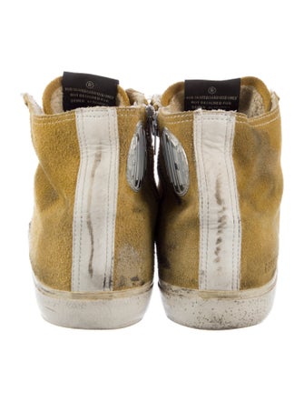 Golden Goose Suede Distressed Accents Sneakers