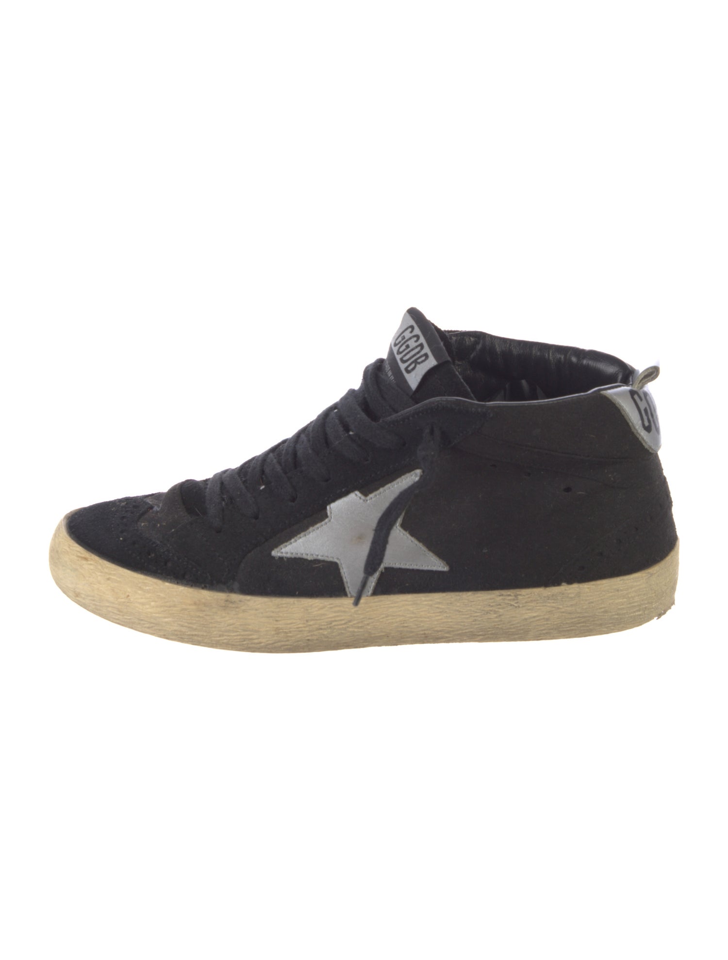 Golden Goose Suede Distressed Accents Sneakers