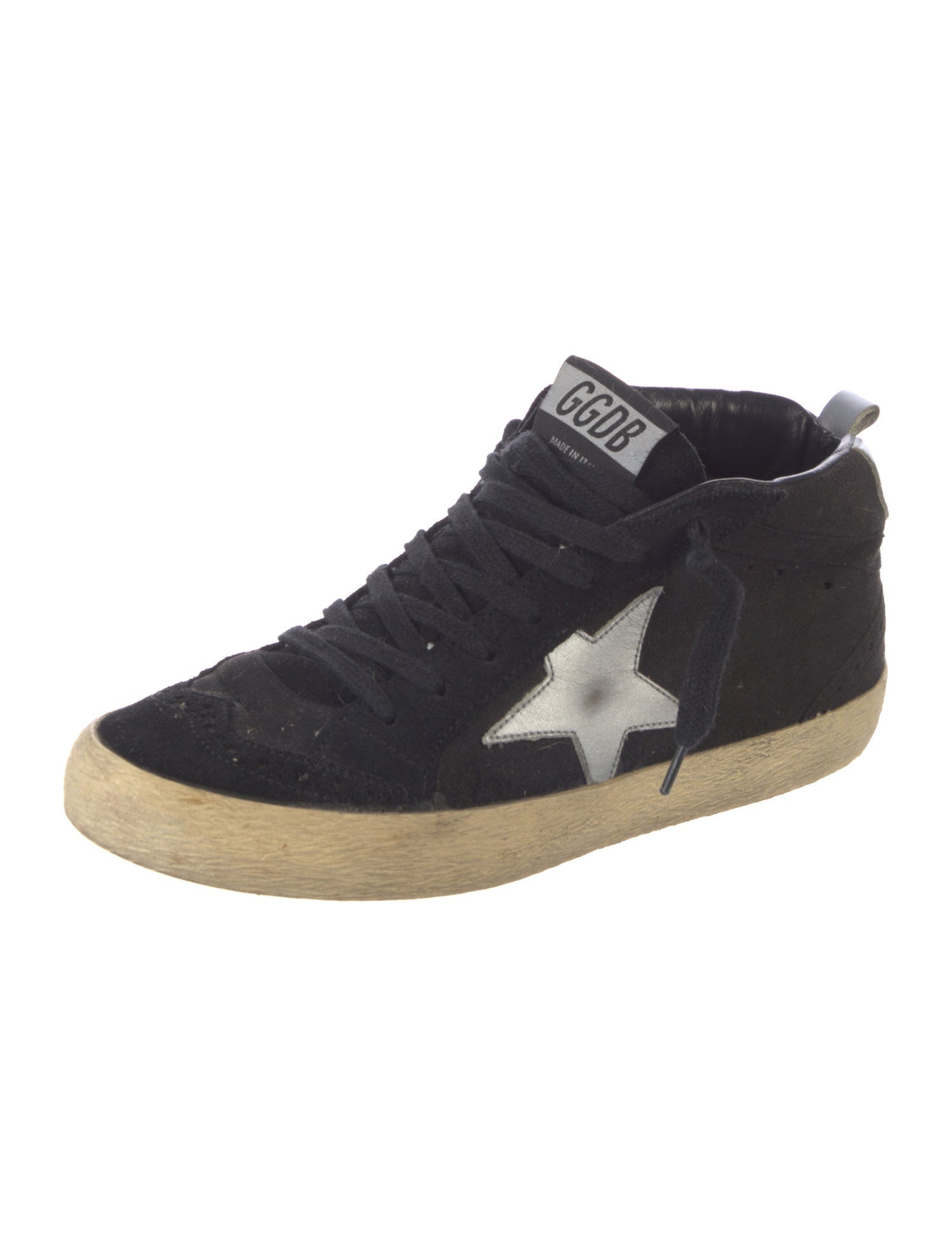 Golden Goose Suede Distressed Accents Sneakers