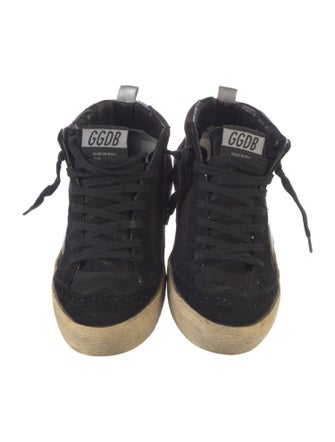 Golden Goose Suede Distressed Accents Sneakers