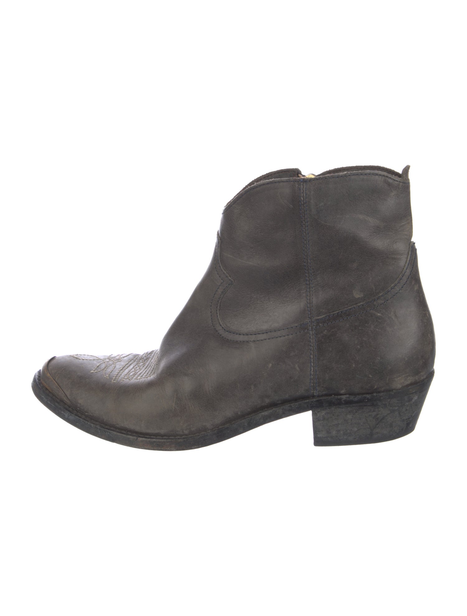 Golden Goose Leather Western Boots