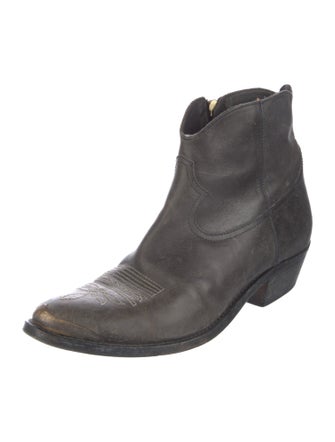 Golden Goose Leather Western Boots
