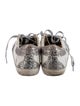 Golden Goose Leather Animal Print Sneakers