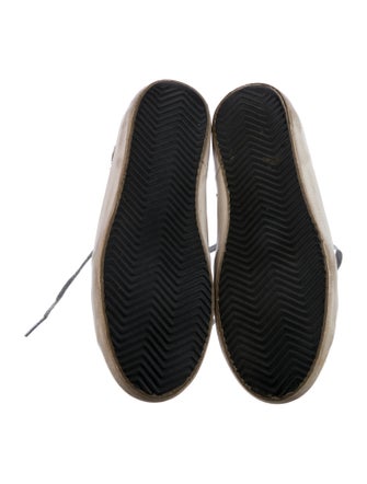 Golden Goose Leather Animal Print Sneakers