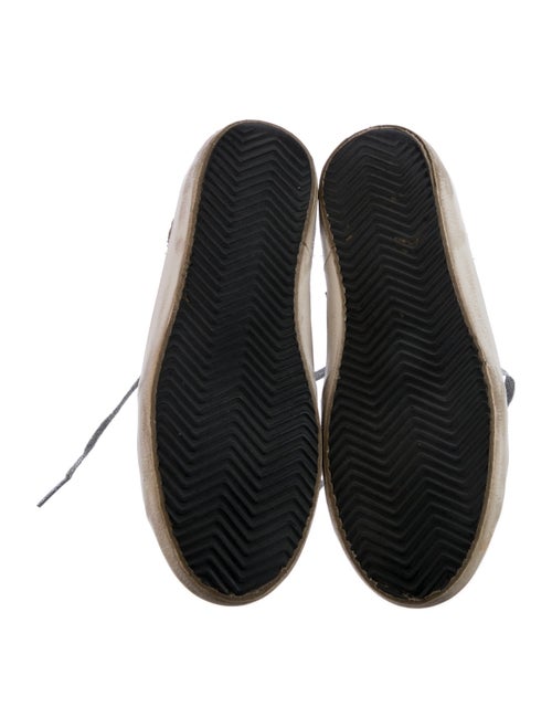 Golden Goose Leather Animal Print Sneakers