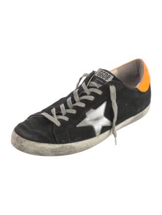 Golden Goose Suede Distressed Accents Sneakers