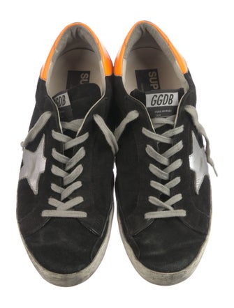 Golden Goose Suede Distressed Accents Sneakers