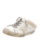 Golden Goose Leather Glitter Accents Sneakers