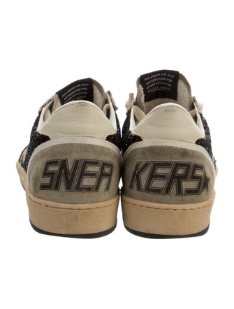 Golden Goose Suede Colorblock Pattern Sneakers