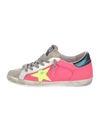 Golden Goose Colorblock Pattern Distressed Accents Sneakers