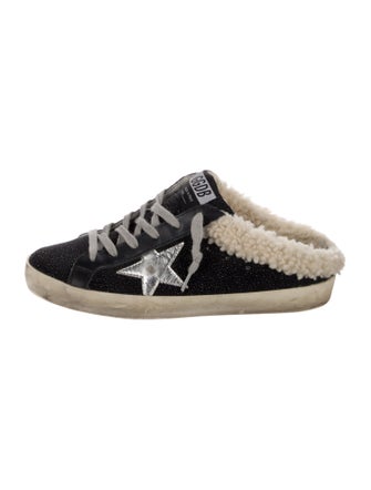 Golden Goose Glitter Distressed Accents Sneakers
