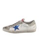 Golden Goose Leather Animal Print Sneakers