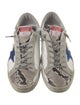 Golden Goose Leather Animal Print Sneakers