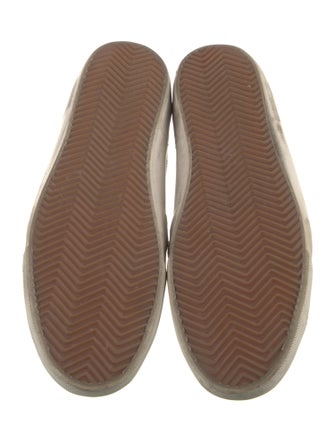 Golden Goose Leather Animal Print Sneakers